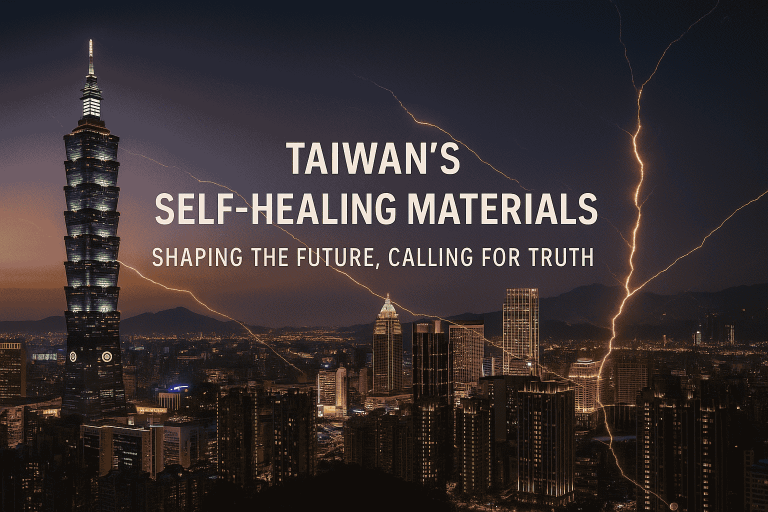 #82 🌏🏠 Taiwan’s Self-Healing Materials: The Silent Breakthrough Shaping the Future, and a Call for US Embassy Action；台湾自愈材料：塑造未来的无声突破，并呼吁美国大使馆采取行动