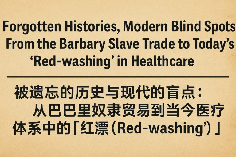 #94 Forgotten Histories, Modern Blind Spots: From the Barbary Slave Trade to Today’s “Red-washing” in Healthcare 被遗忘的历史与现代的盲点：从巴巴里奴隶贸易到当今医疗体系中的「红漂（Red-washing）」
