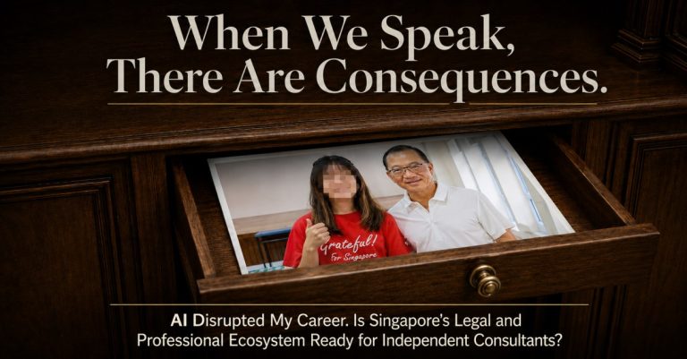 #161 AI Disrupted My Career. Is Singapore’s Legal and Professional Ecosystem Ready for Independent Consultants? AI 改变了我的职业生涯。新加坡的法律与专业生态系统，是否已经准备好迎接独立顾问时代？